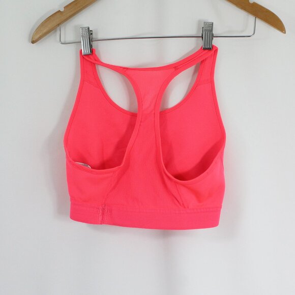 Adidas Pink Medium Support Women's Racerback Sports Bra Size Medium - Picture 3 of 4